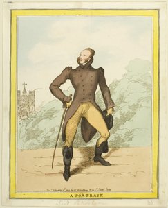 Bir Portre: Lord Petersham by Thomas Rowlandson
