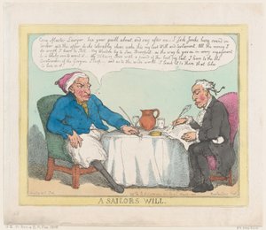 Bir Denizcinin Vasiyeti, 25 Mayıs 1805., 25 Mayıs 1805. by Thomas Rowlandson