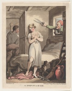 Öfkeli Bir Snip, 1 Temmuz 1802., 1 Temmuz 1802. by Thomas Rowlandson