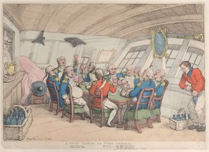 Bir Snug Cabin veya Port Amiral, 21 Haziran 1808., 21 Haziran 1808. by Thomas Rowlandson