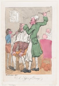 A Sufferer for Decency , 20 Haziran 1789., 20 Haziran 1789. by Thomas Rowlandson