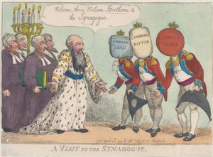 Sinagog Ziyareti, 28 Nisan 1809., 28 Nisan 1809. by Thomas Rowlandson