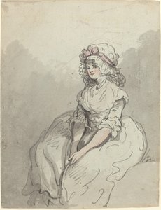 Genç Bir İngiliz Güzeli by Thomas Rowlandson
