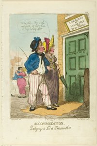 Portsmouth için Konaklama veya Konaklama by Thomas Rowlandson