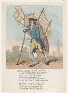 Dirseklerde hava istasyonu veya The Gezgin Aeronaut, 5 Eylül 1785., 5 Eylül 1785. by Thomas Rowlandson
