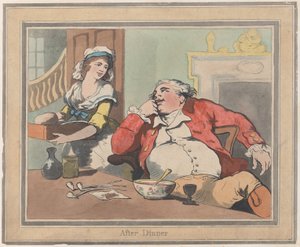 Akşam yemeğinden sonra, 22 Ekim 1789., 22 Ekim 1789. by Thomas Rowlandson