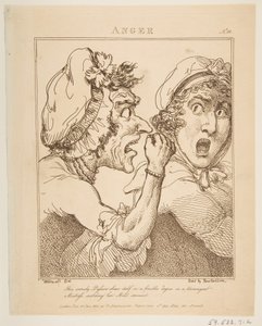 Öfke, 21 Ocak 1800. by Thomas Rowlandson