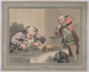 Akşam Yemeğinde, 1790., 1790. by Thomas Rowlandson