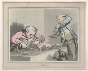 Akşam Yemeğinde, 1790., 1790. by Thomas Rowlandson