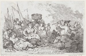 Billingsgate, 4 Şubat 1786., 4 Şubat 1786. by Thomas Rowlandson