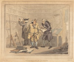Kitapçı ve Yazar by Thomas Rowlandson