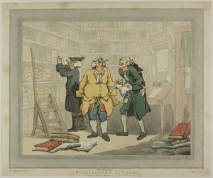 Kitapçı ve Yazar by Thomas Rowlandson