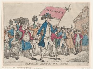 L-Shire Boston Seçmenleri, 1790., 1790. by Thomas Rowlandson