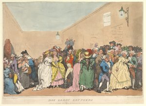 Box Lobi Şezlongları, 5 Ocak 1811. by Thomas Rowlandson