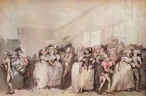 1785, c1785 Box Lobi Şezlongları by Thomas Rowlandson