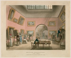 İngiliz Kurumu, Pall Mall by Thomas Rowlandson