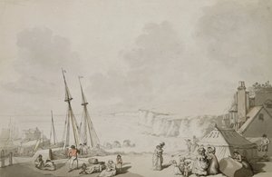 geniş merdivenler by Thomas Rowlandson