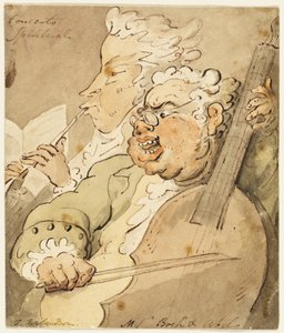 Concerto Spirituale [ile] Haberciler Boch ve Abel by Thomas Rowlandson