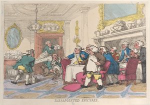 Hayal kırıklığına uğramış Epicures, 1809., 1809. by Thomas Rowlandson