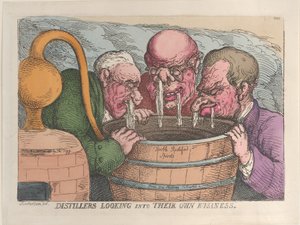 Distillers Kendi İşine Bakıyor, 10 Ekim 1811., 10 Ekim 1811. by Thomas Rowlandson