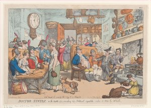 Doktor Sözdizimi, Sigara İçen Sıcak Bir Siyasi Tartışmanın Ortasında, Dilekler..., 31 Ağustos 1813. by Thomas Rowlandson