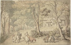 Yoldaki Doktor Sözdizimi by Thomas Rowlandson