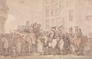 Dr. Syntax İnfaza Katılıyor by Thomas Rowlandson
