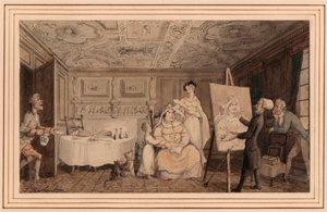 Dr. Syntax Portre Boyama by Thomas Rowlandson
