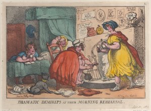 Dram-a-tic Demireps, Sabah Provasında, 30 Eylül 1810., 30 Eylül 1810. by Thomas Rowlandson