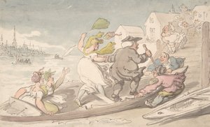 Doğu Rüzgarları, yaklaşık 1810. by Thomas Rowlandson.