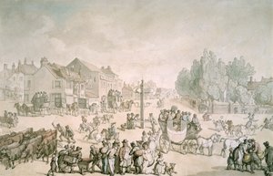 Fil ve Kale, Southwark, Londra, c1805-c1820 by Thomas Rowlandson