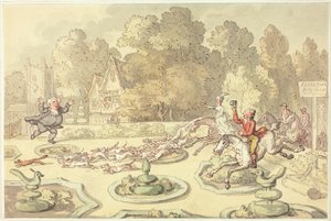 Öfkeli Papaz by Thomas Rowlandson