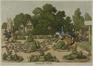 İnsan Hayatının Sefaletlerinden Öfkeli Papaz by Thomas Rowlandson