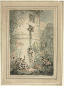 Fransız Mahkumların Kaçışı by Thomas Rowlandson