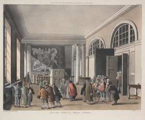 Vergi Dairesi, Broad Street by Thomas Rowlandson