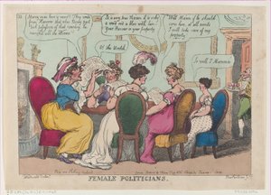 Kadın Politikacılar, 1 Ocak 1808., 1 Ocak 1808. by Thomas Rowlandson