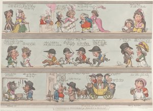 Odalar ve Salonlar için Grotesk Sınırlar, 1 Aralık 1800., 1 Aralık 1800. by Thomas Rowlandson