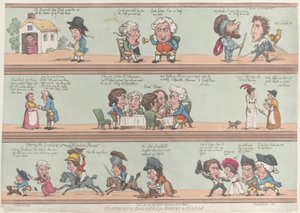 Odalar ve Salonlar için Grotesk Sınırlar, [20 Kasım 1800], yeniden basım., [20 Kasım 1800], yeniden basım. by Thomas Rowlandson