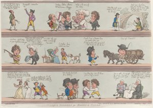 Odalar ve Salonlar için Grotesk Sınırlar, [20 Ekim 1800], yeniden basım., [20 Ekim 1800], yeniden basım. by Thomas Rowlandson