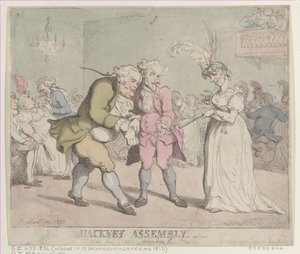 Hackney Meclisi, 1802., 1802. by Thomas Rowlandson