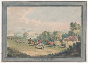 Tavşan Avı, 1 Şubat 1789., 1 Şubat 1789. by Thomas Rowlandson