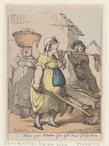 İşte Patatesleriniz, İki Pence için Dört Tam Pound, 1811., 1811. by Thomas Rowlandson