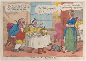 Hizmetçi Kiralama, 1811., 1811. by Thomas Rowlandson