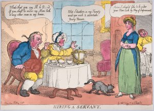 Hizmetçi Kiralama, 1811., 1811. by Thomas Rowlandson