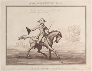 At Başarıları, Eskiz 10: Bir Minuet Dansçısı !!, 1 Ağustos 1799., 1 Ağustos 1799. by Thomas Rowlandson