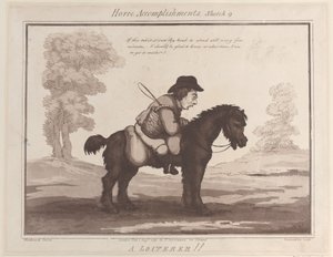 At Başarıları, Sketch 9: A Loiterer!!, 1 Ağustos 1799., 1 Ağustos 1799. by Thomas Rowlandson