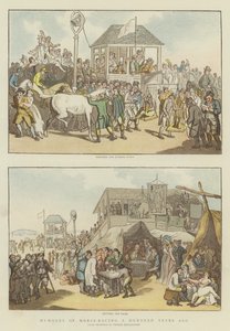 Yüz Yıl Önce At Yarışı Mizahları (chromolitho) by Thomas Rowlandson