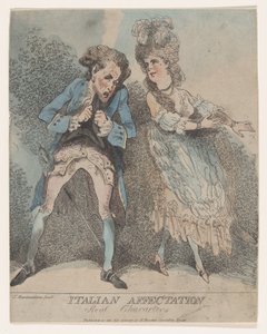 İtalyan Sevgisi, Gerçek Karakterler, 1786-91., 1786-91. by Thomas Rowlandson
