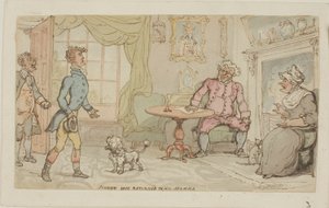 Johnny Safe Annesine Geri Döndü by Thomas Rowlandson