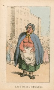 Son Ölüm Konuşması (renkli gravür) by Thomas Rowlandson